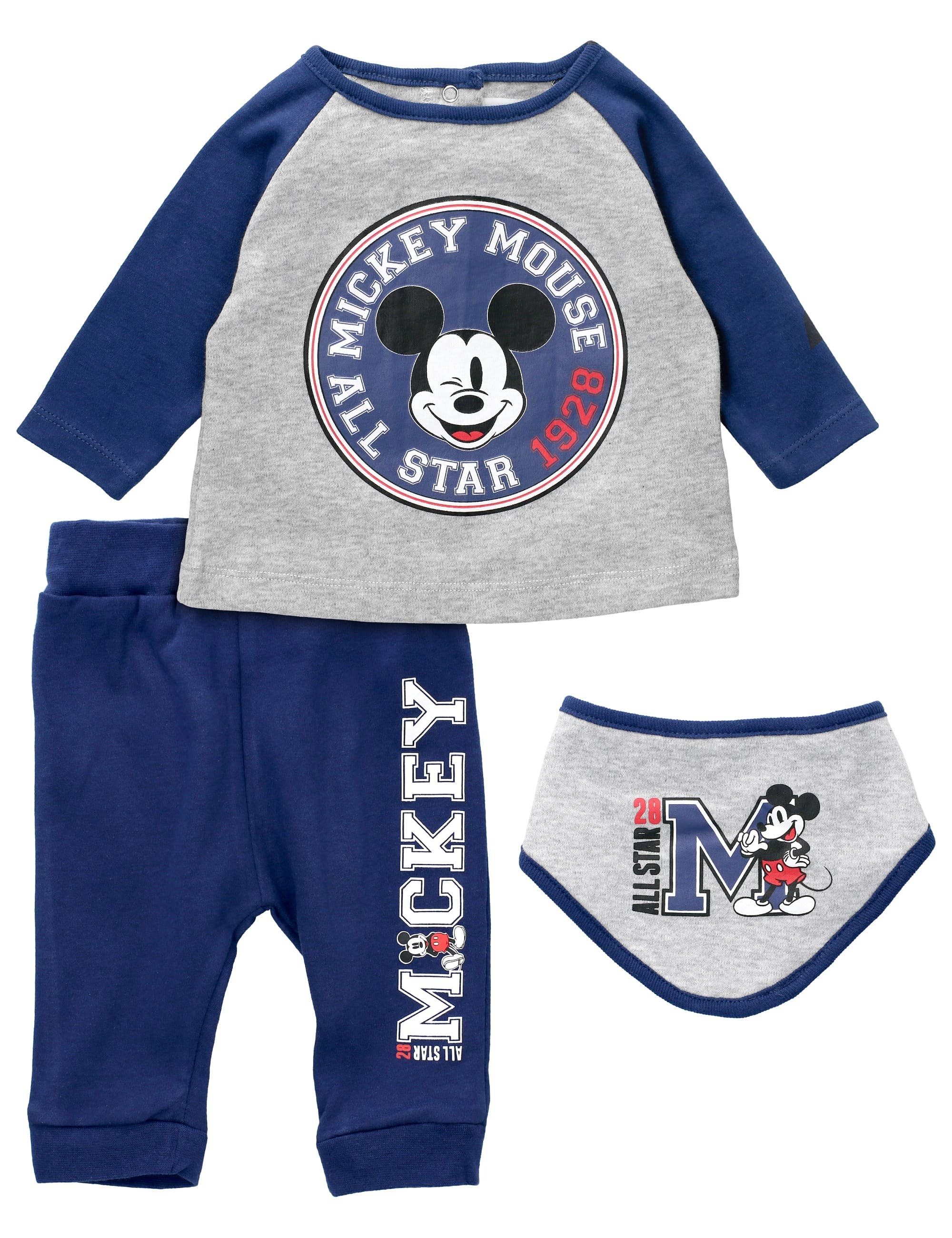 Disney 3 Teile) Hose Shirt & Mouse Mickey Set (Set, 1-tlg.,