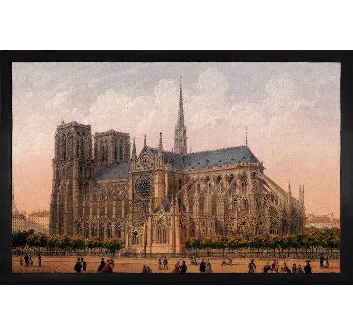 Fußmatte Paris - Notre Dame De Paris 1870-1879 Charles Rivière 1art1 Höhe: 5 mm