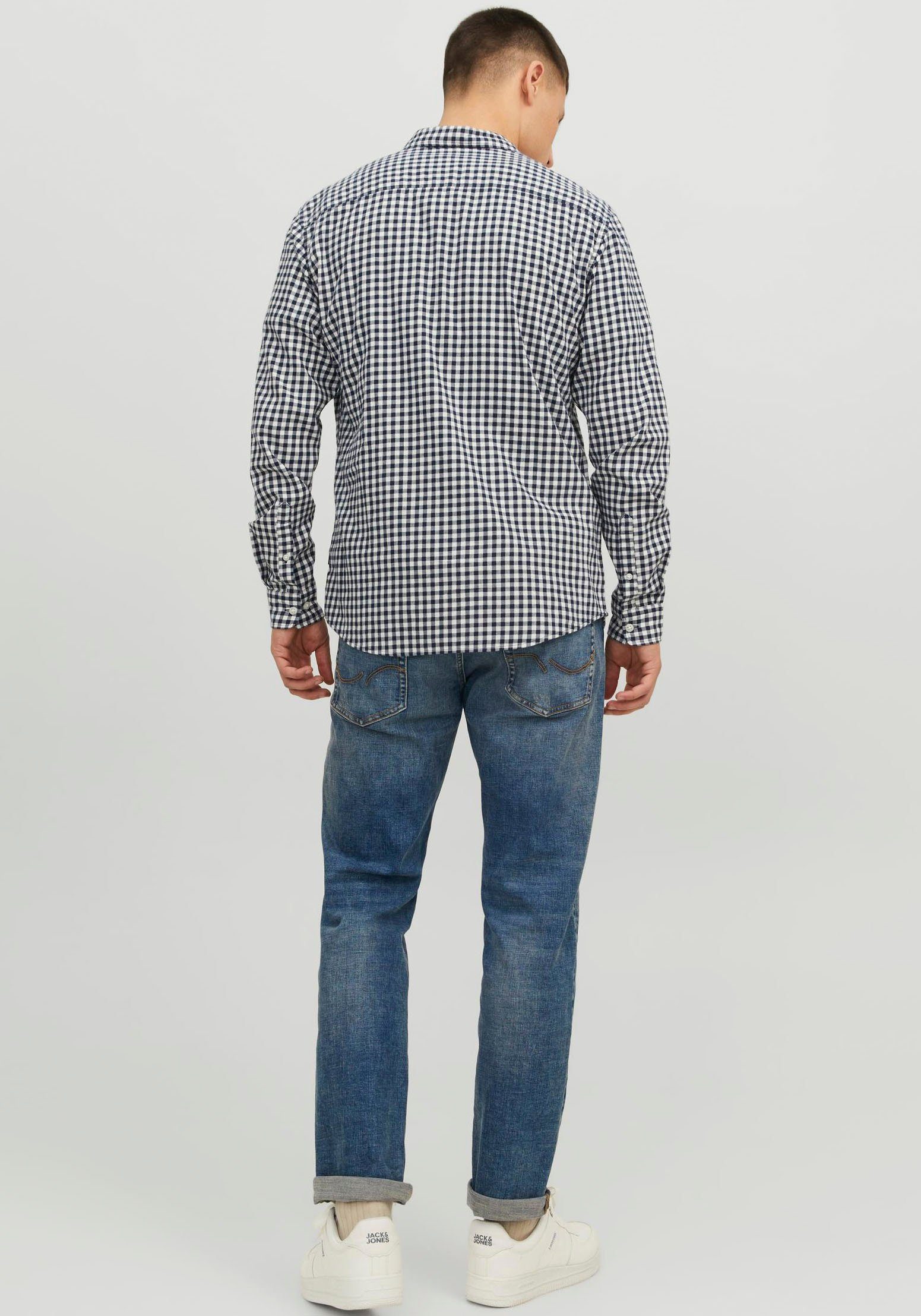 Jack & Jones Langarmhemd JJEGINGHAM TWILL günstig online kaufen