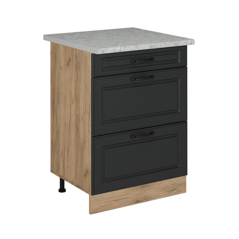 Vicco Unterschrank R-Line, Anthrazit Landhaus/Goldkraft Eiche, günstig online kaufen