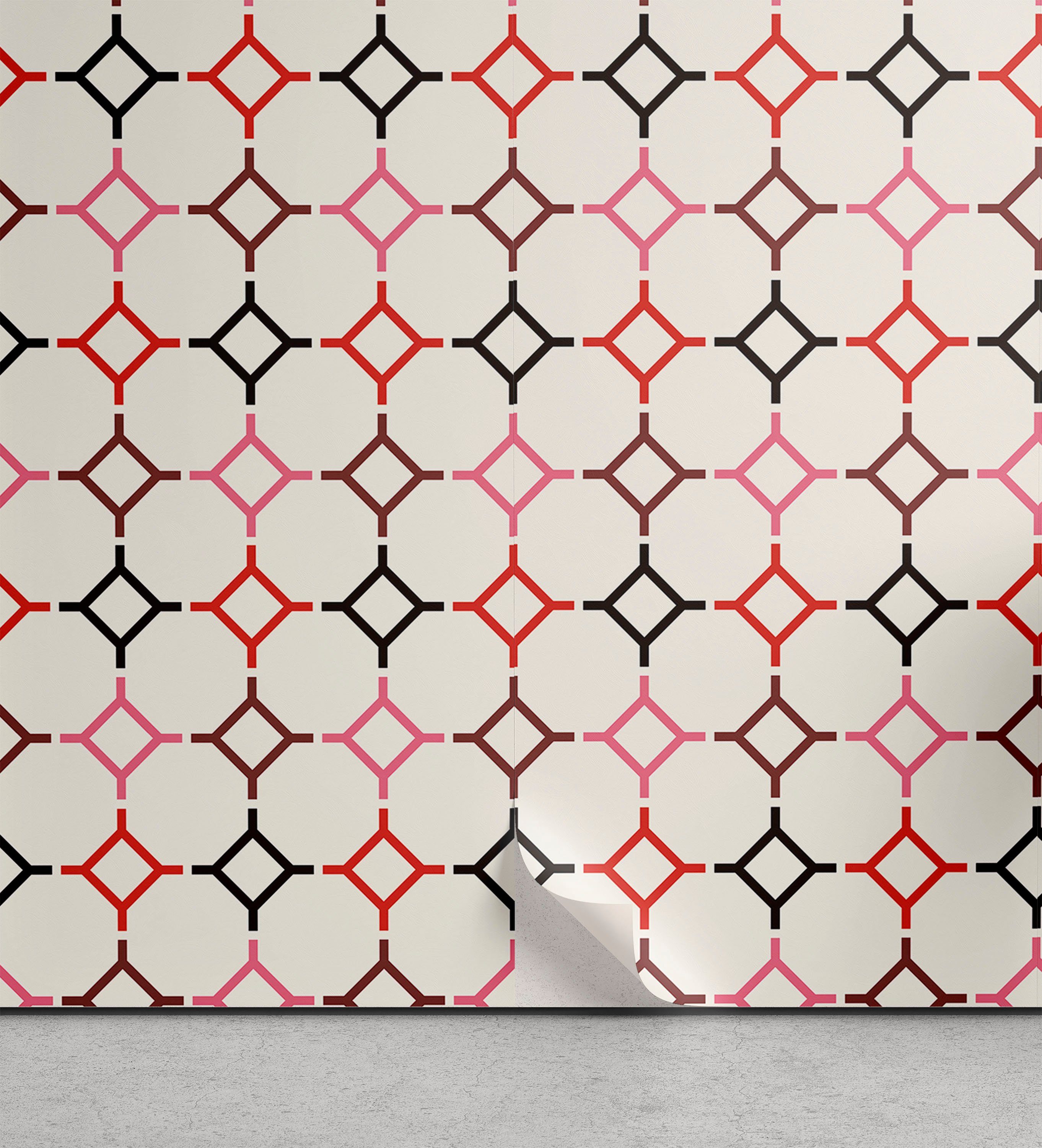 Küchenakzent, Abakuhaus Shaped Hexagonal Wohnzimmer Modern selbstklebendes Linien Vinyltapete