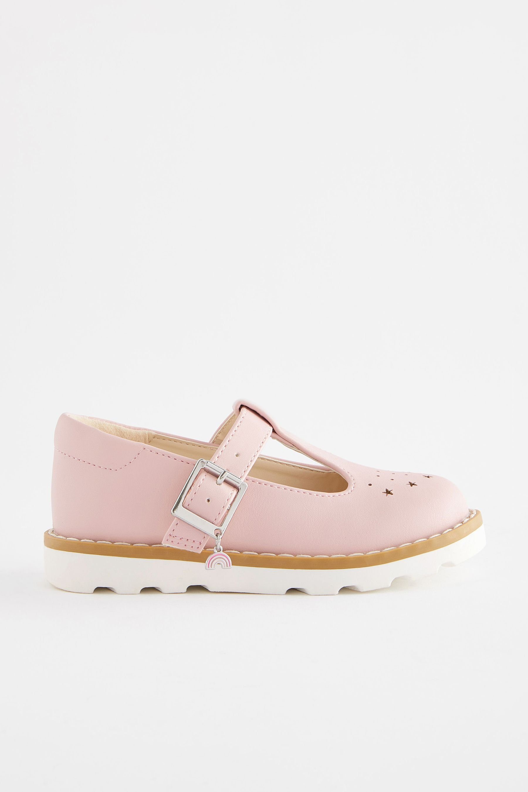 Next T-Steg-Schuhe, weite Passform T-Strap-Sandale (1-tlg) Pink