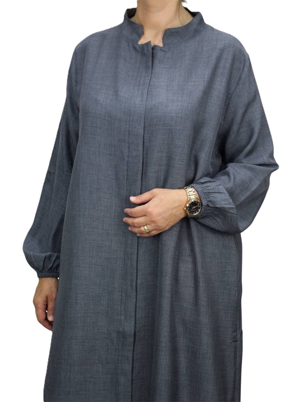 Aymasal Stillkleid Still-Abaya mit Reißverschluss, Stillkleid (Einzelnes Kleid, Einzelstück) Stillfreundlicher Reißverschluss; weiter bedeckender Schnitt