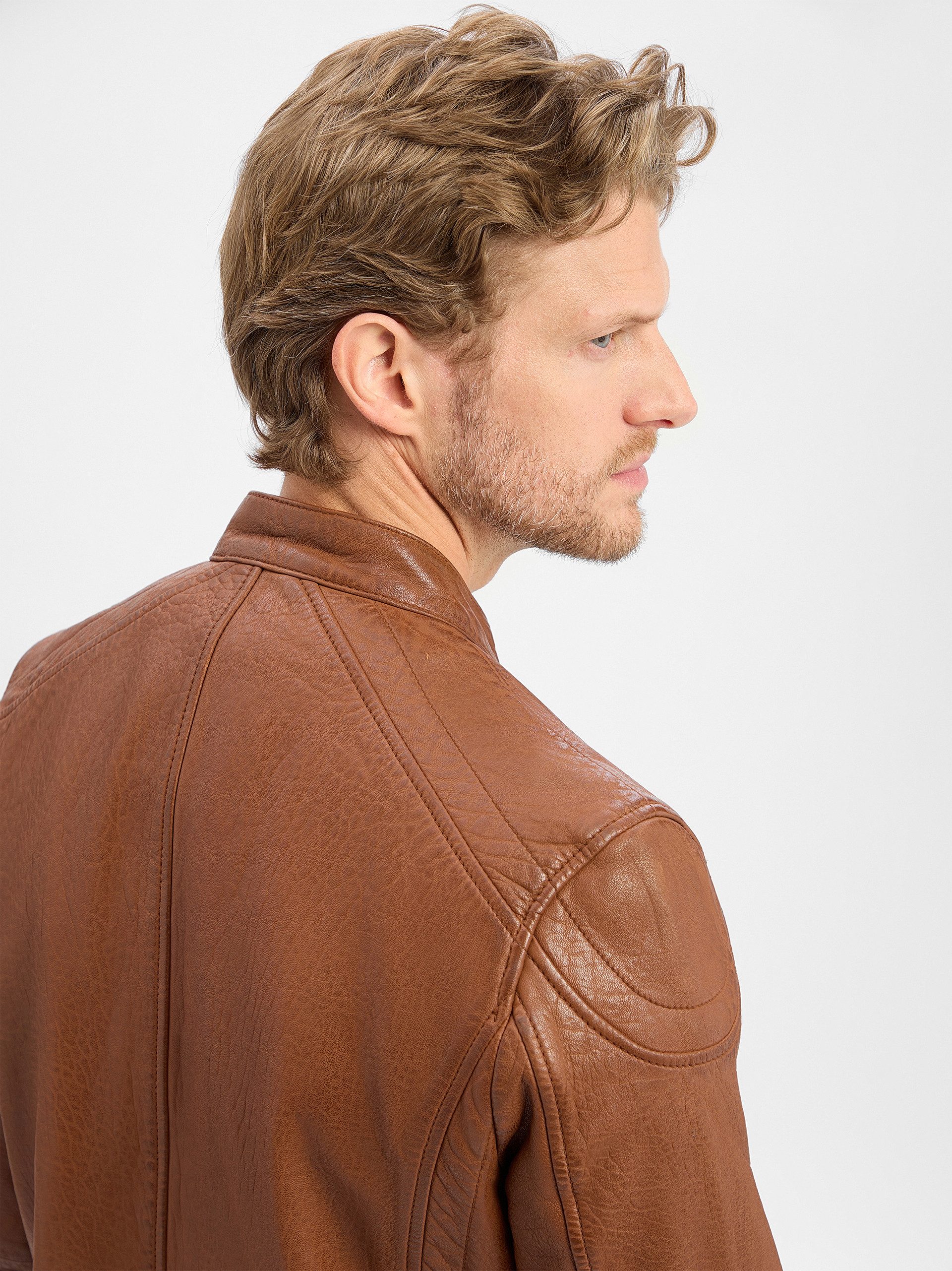 Finshley & Harding Lederjacke