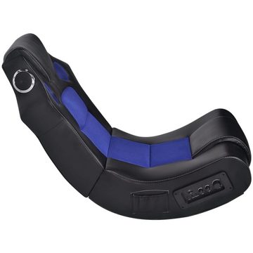 möbelando Gaming-Stuhl 292025 (LxBxH: 94x51x78 cm), mit Lautsprechern in Schwarz und Blau