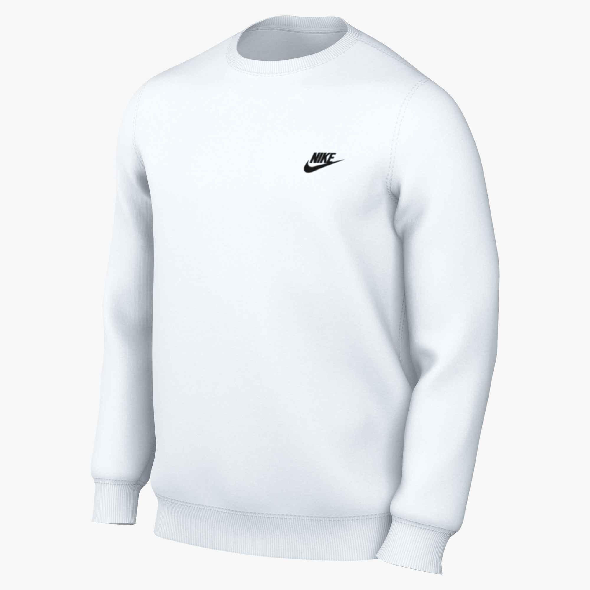 Nike Sportswear Sweatshirt M NK CLUB BB CREW sportlicher Schnitt, aus Baumwolle und Polyester, kurze Ärmel