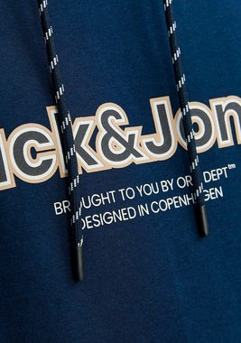 Jack & Jones Hoodie JORLAKEWOOD SWEAT HOOD BF mit coolem Print