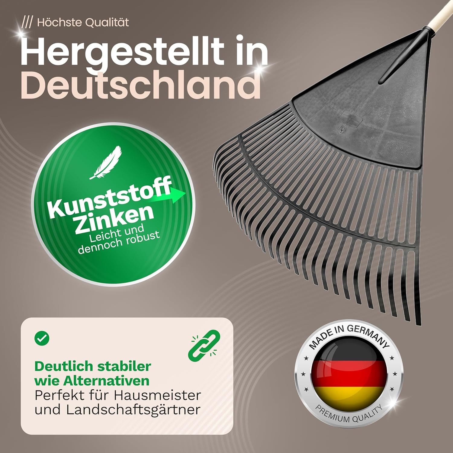 Novatool Kehrgarnitur 31039-19444-2x, (2-tlg), Novatool 2X Laubbesen mit Teleskop-Stiel bis 152cm, Laubfeger mit 30 K