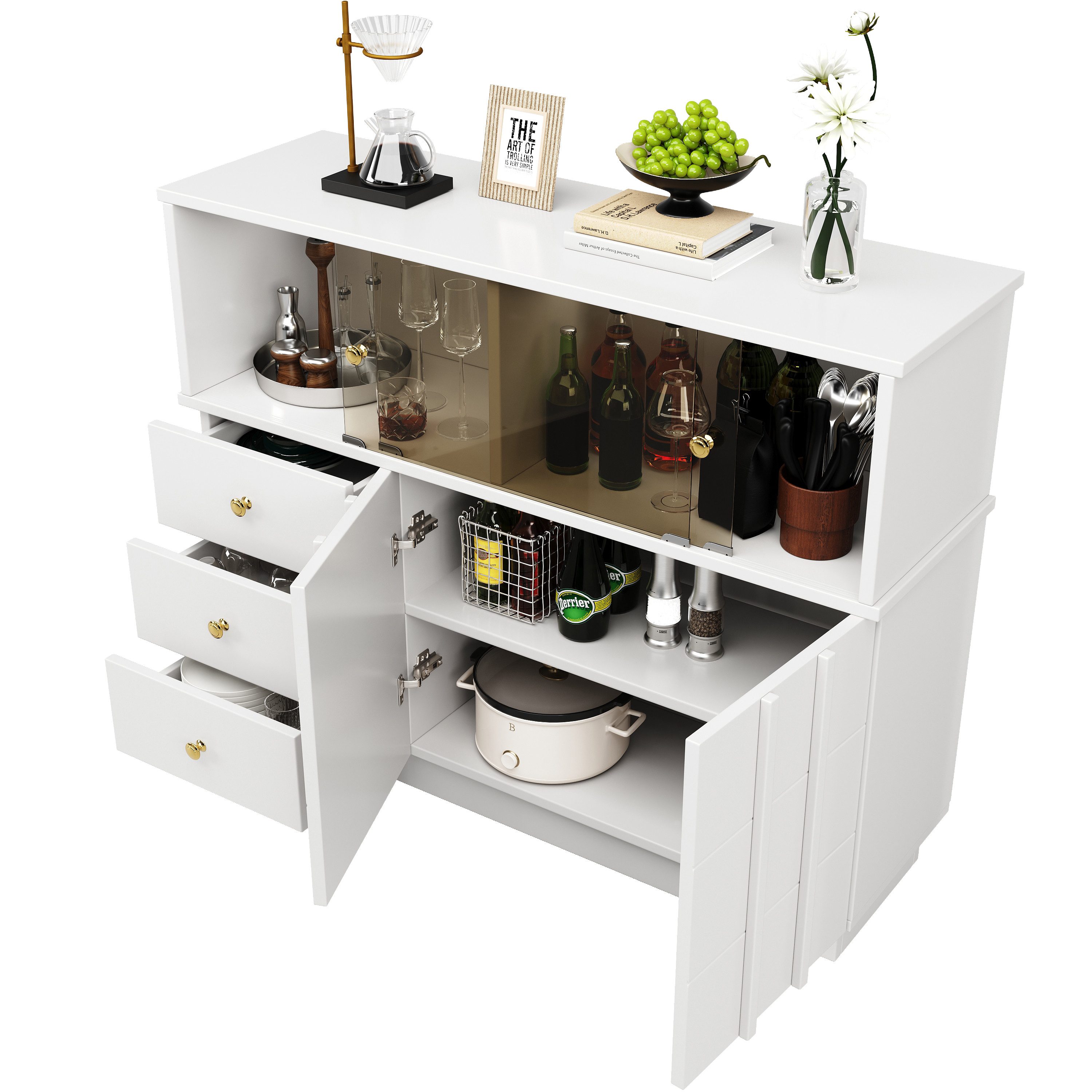 MODFU Sideboard Aufbewahrungsschrank mit ausreichend Stauraum günstig online kaufen