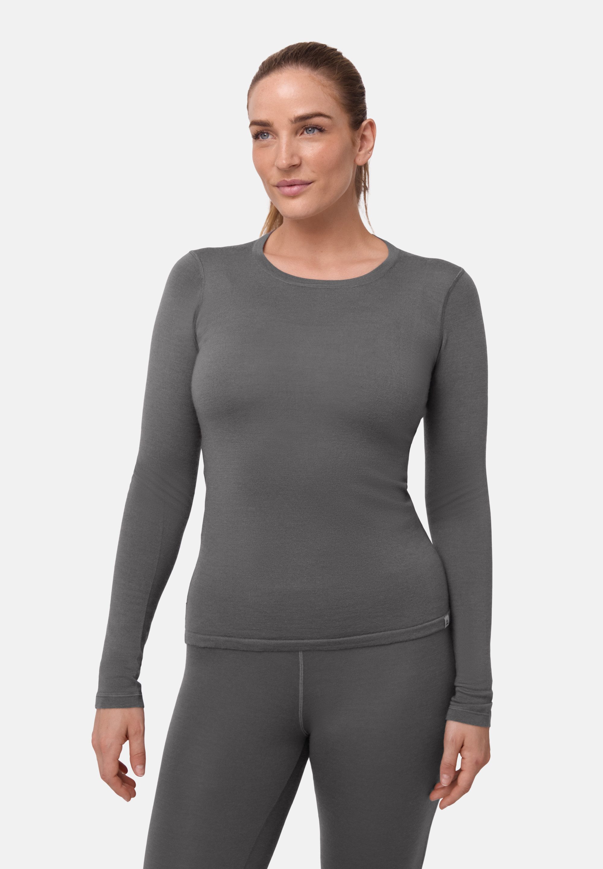 DANISH ENDURANCE Funktionsshirt Core Merino Baselayer Langarm Shirt, weich & temperaturregulierend, Funktionsunterwäsche