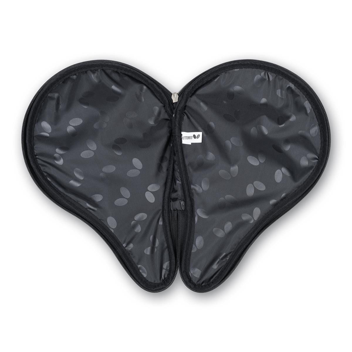 Butterfly Schlägerhülle Tischtennishülle Easy grau, Tischtennis Case, Bag