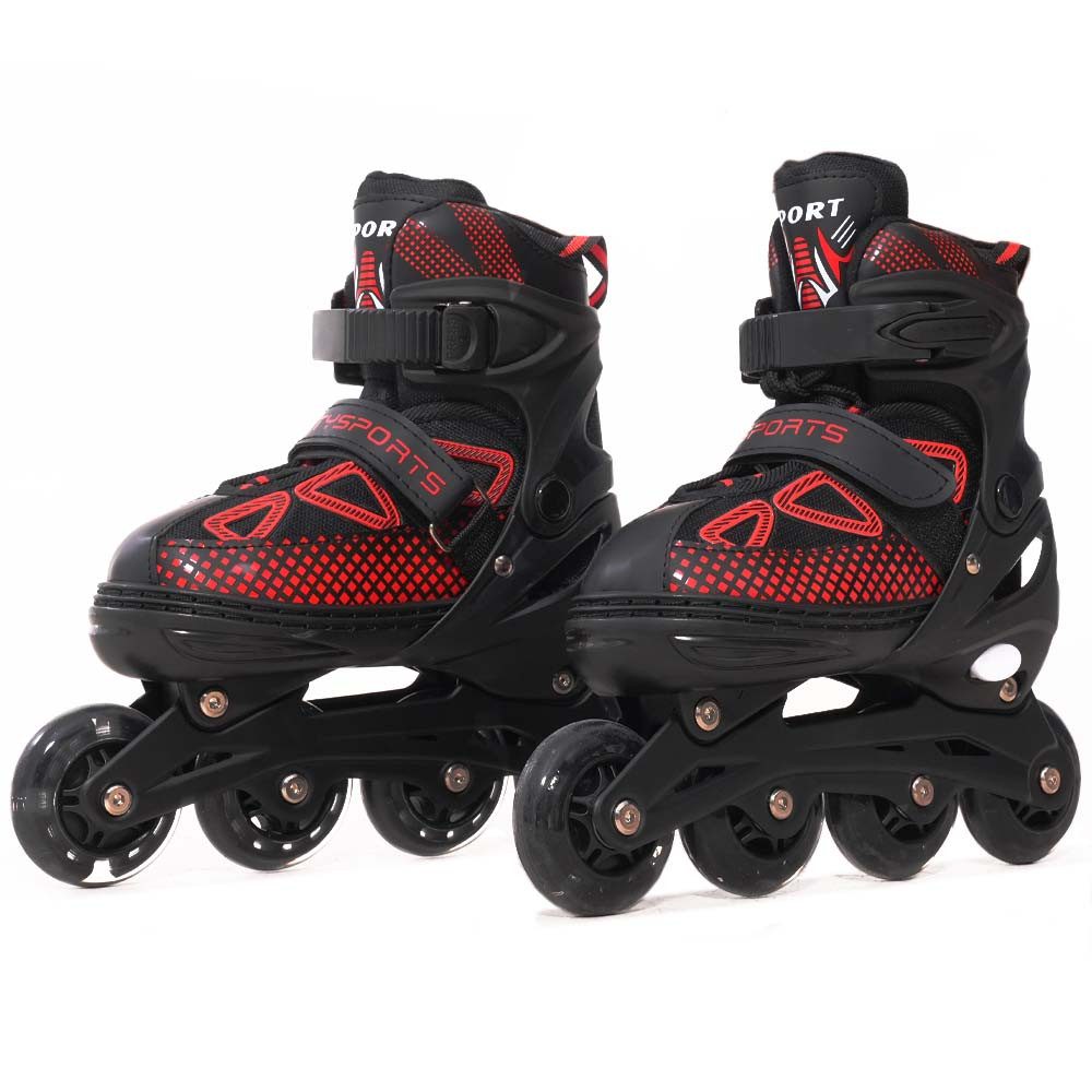 CITYSPORTS Rollschuhe Verstellbar Inliner Leucht Inlineskates für Mädchen/Jungen, mit Leuchtenden Rädern,Geschenke für Mädchen/Jungen