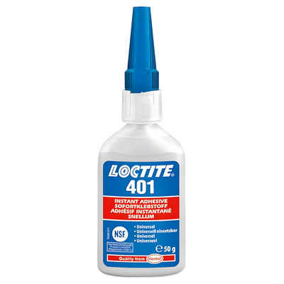 LOCTITE Bastelkleber LOCTITE 401 Sekundenkleber, schnelle Aushärtung, 50g, Schnelle Aushärtung