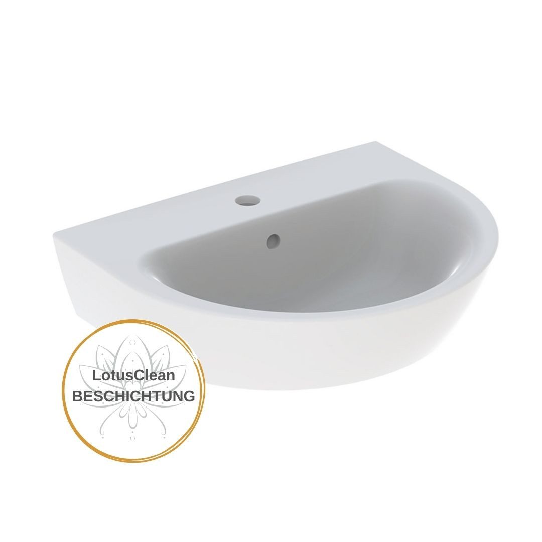 GEBERIT Waschbecken Geberit Renova Waschtisch 60cm mit Beschichtung (kein Set, Einzelprodukt)