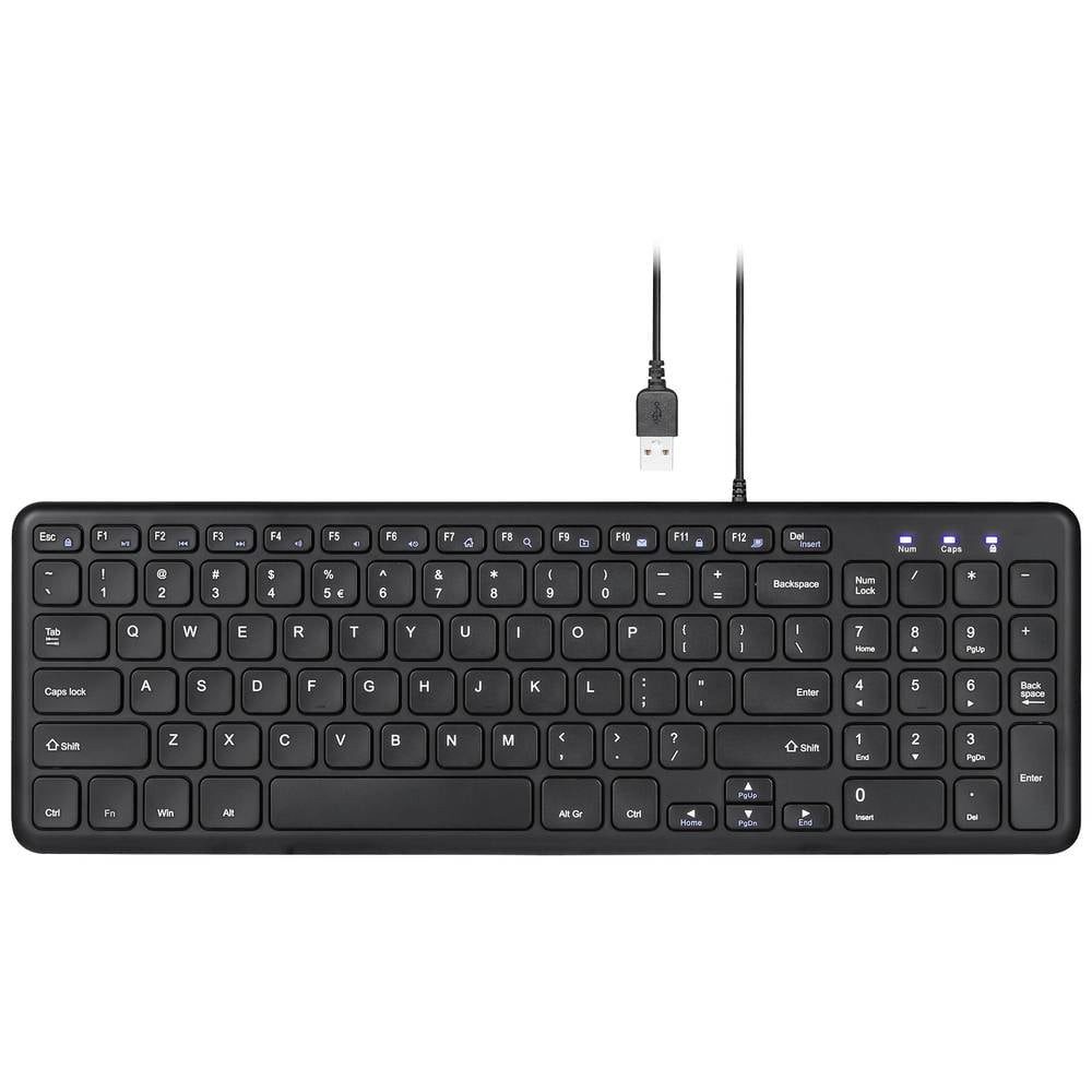 Perixx Wired Black Compact USB DE Tastatur 11737 Tastatur