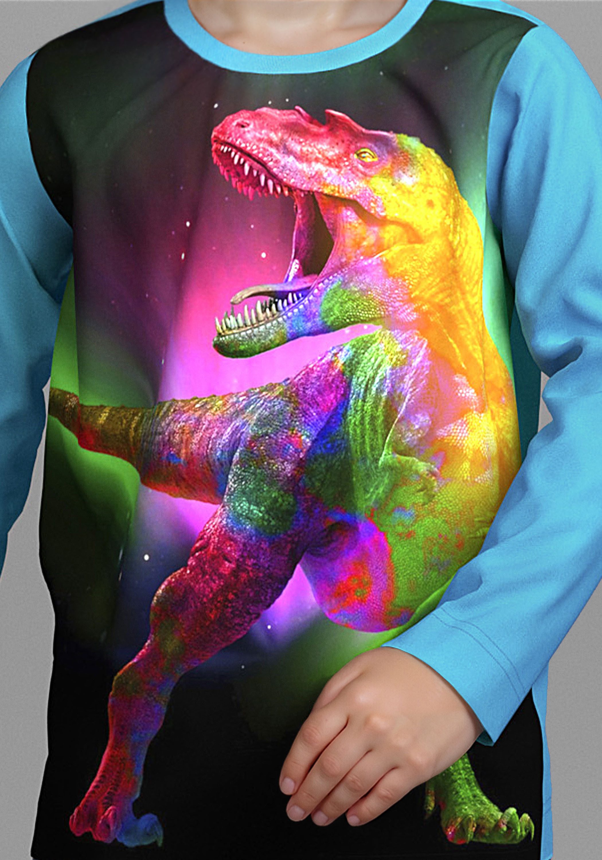 KIDSWORLD Langarmshirt Dino-Shirt Dino Fotodruck