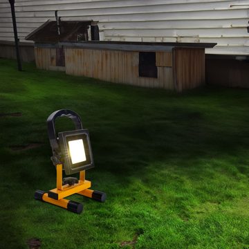 näve Außen-Wandleuchte Arbeitsleuchte LED Akku Werkstatt Außenleuchte kabellos Baustrahler