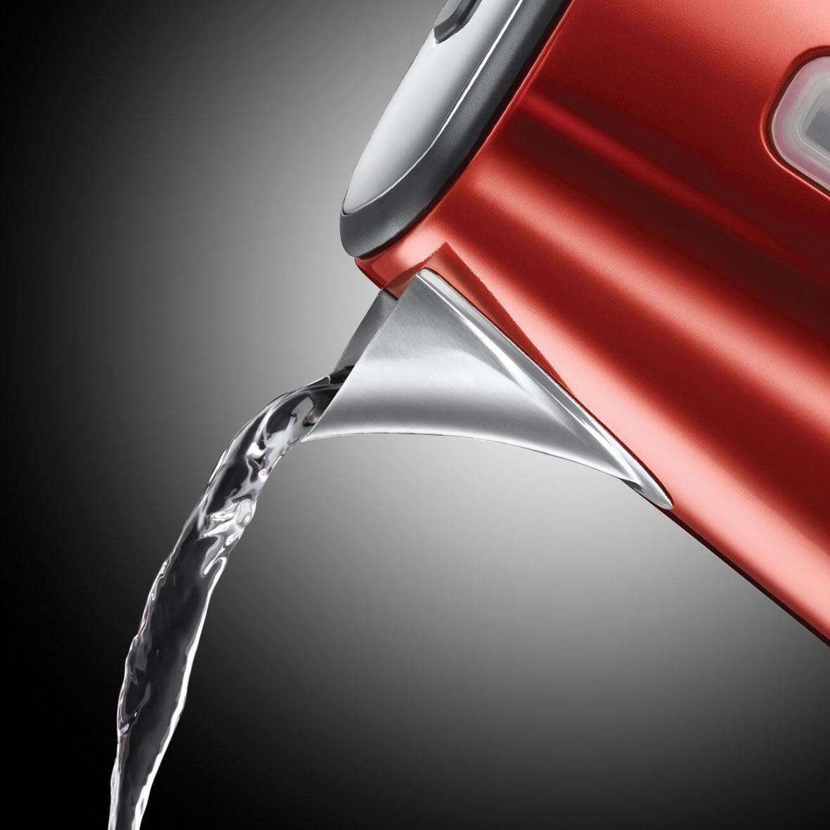 RUSSELL HOBBS Wasserkocher 23210-70 Luna Solar Red WK, 1,7 l, 2400 W