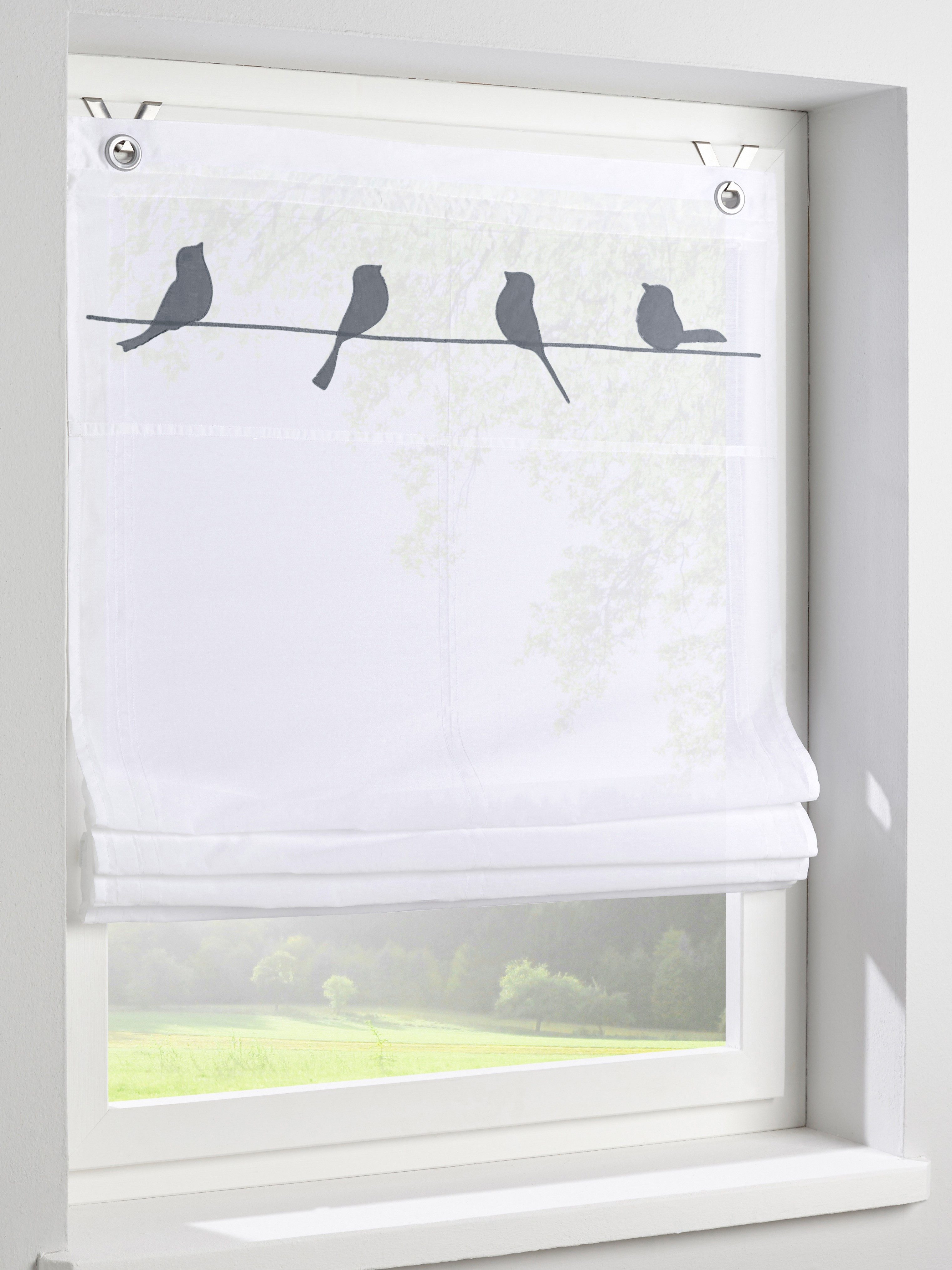 Kutti Raffrollo Gravelot, mit Hakenaufhängung, ohne Bohren, freihängend, Ap günstig online kaufen