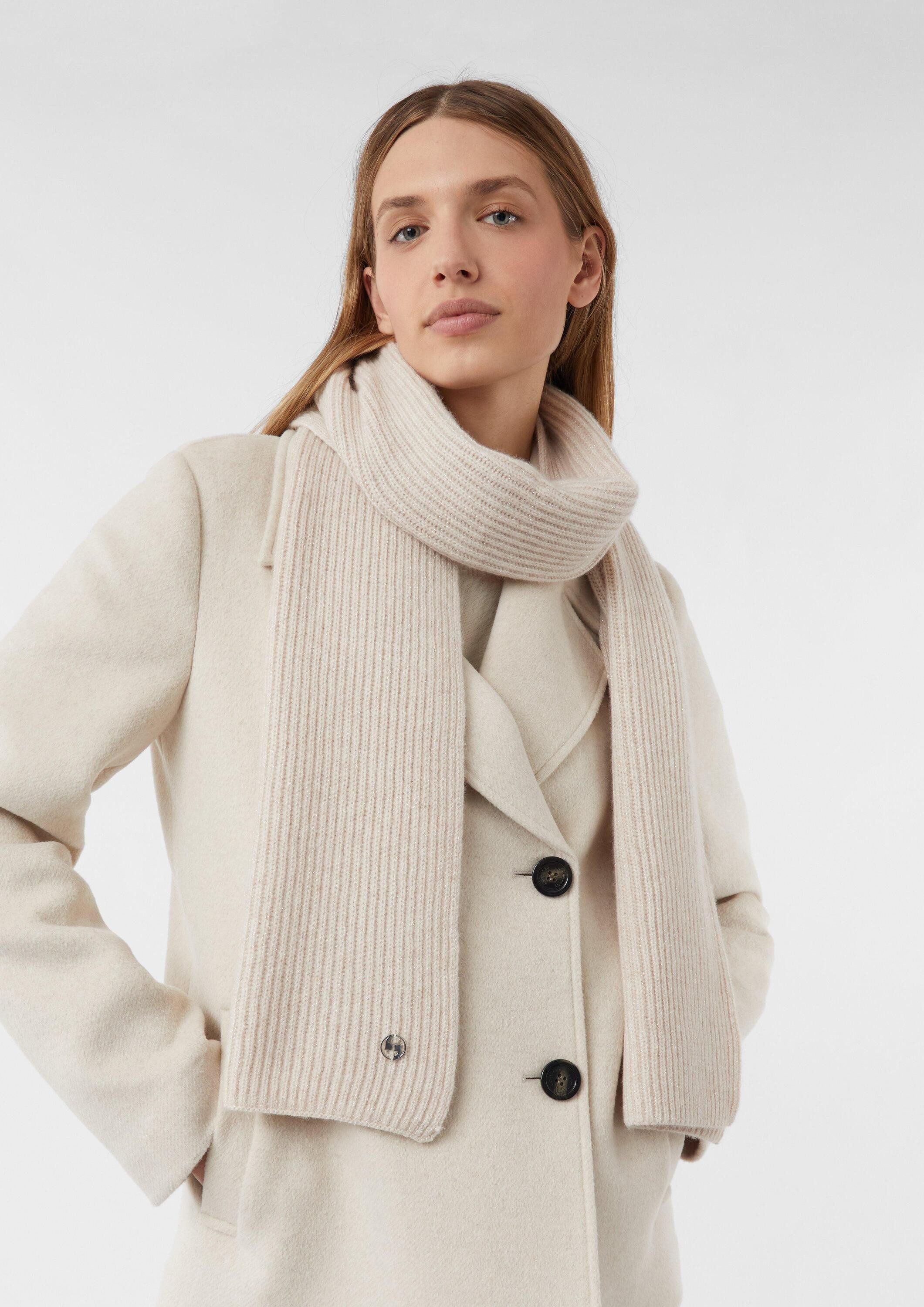 comma Schal Tuch, Strickschal mit Glitzergarn