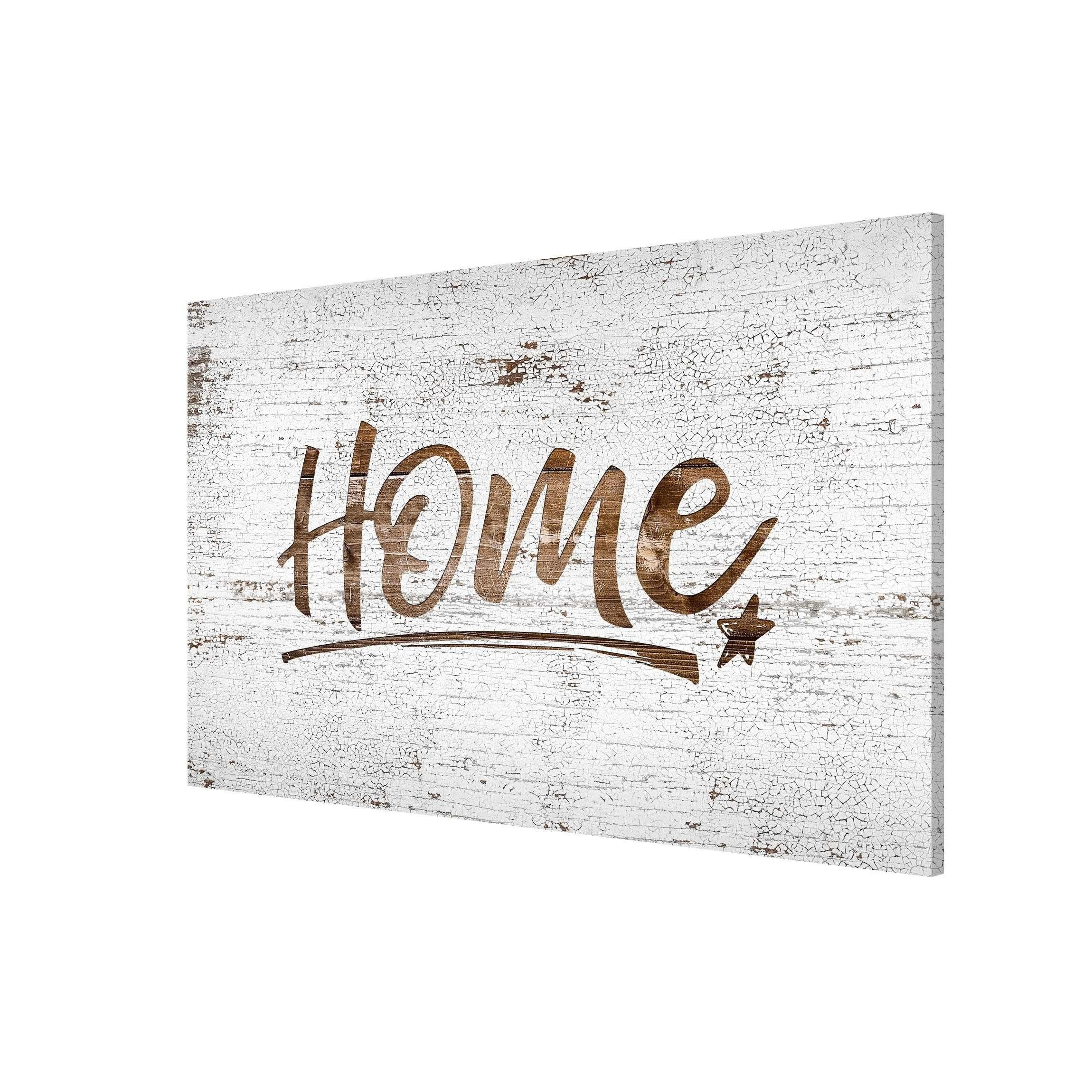 Bilderdepot24 Magnettafel Küche grau Home Shabby Holzoptik, (1-tlg., Magnetboard Pinnwand für die Wand - metallische Tafel für Magnete), Magnetwand groß mit Motiv Büro Memoboard magnetisch Querformat
