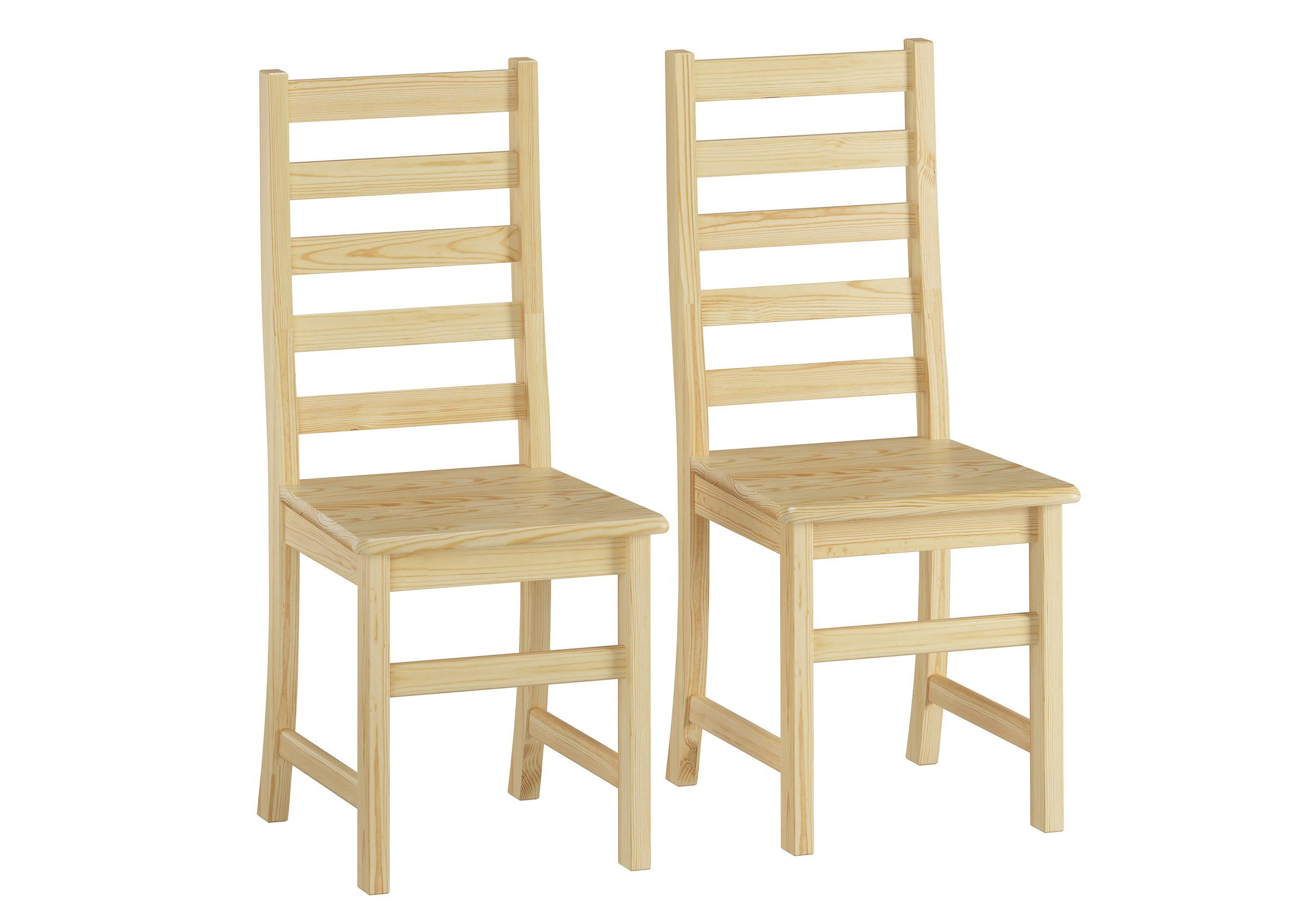 ERST-HOLZ Esszimmerstuhl Doppelpack Küchenstuhl Massivholzstuhl Esszimmerstuhl Kiefer Стулья