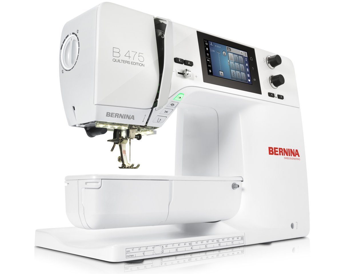 Bernina Nähmaschine 475 Anschiebetisch (Quiltmaschine), und inklusive Kniehebel QE