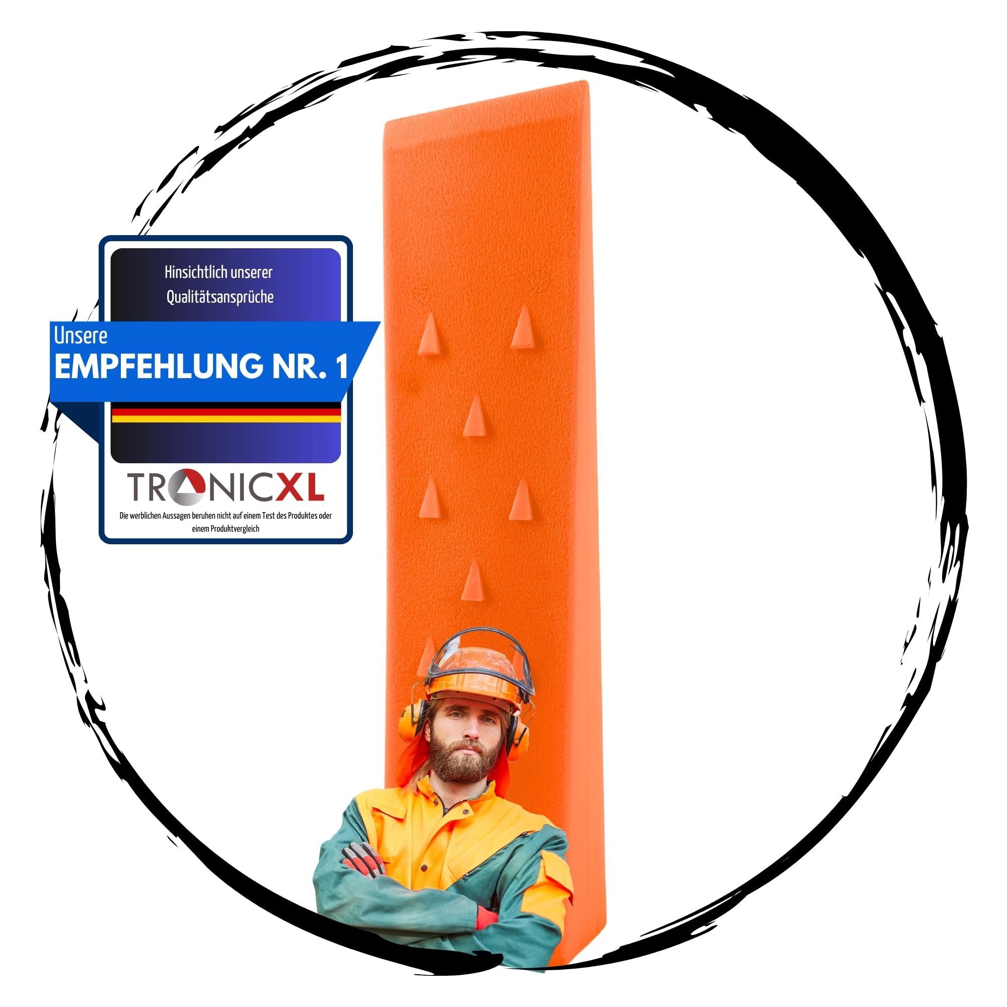 Kunststoff-Holzkeil Für Kettensäge – 15,2 Cm, Glatt Und Gezackt, In Blau (oder Rot/Gelb/Orange)