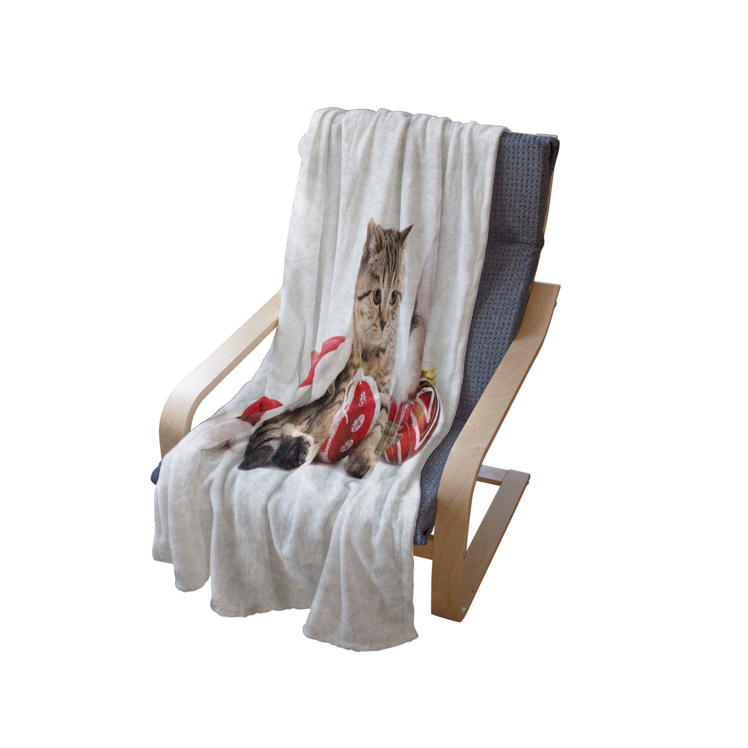 Wohndecke Gemütlicher Plüsch für den Katze mit und Innen- Abakuhaus, Außenbereich, Geschenken Weihnachten Hund