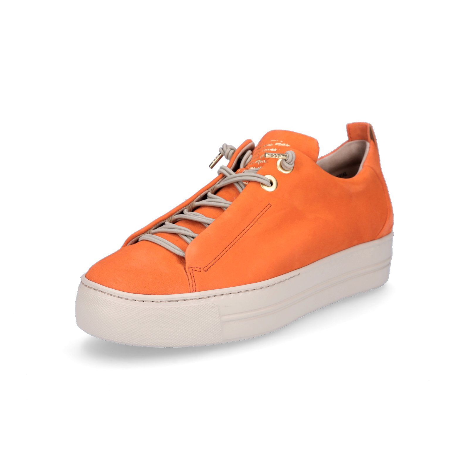 Paul Green Damen Leder Sneaker orange Sneaker