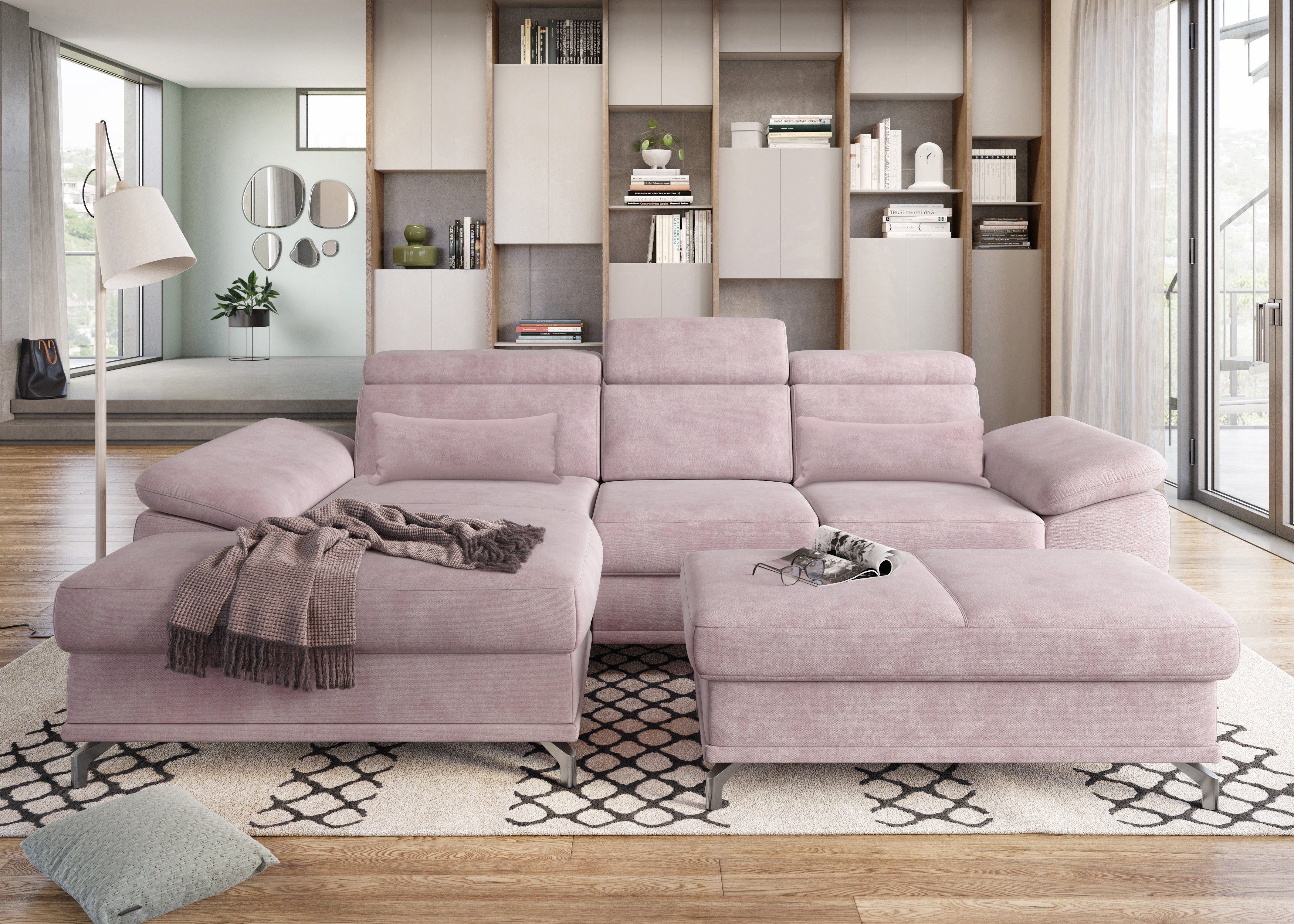 sit&more Ecksofa Cabrio L-Form, mit Sitztiefenverstellung, günstig online kaufen