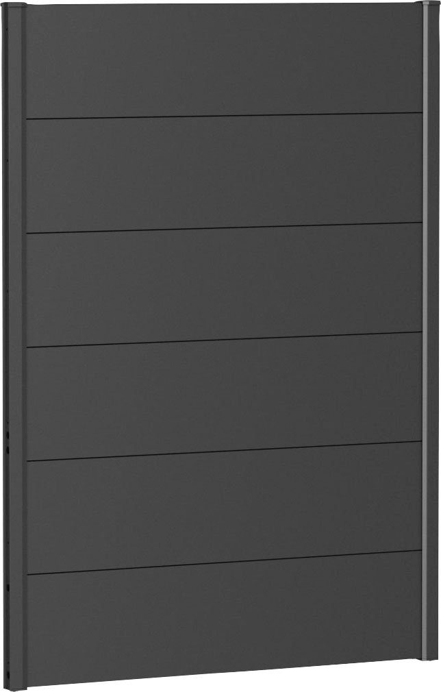 Biohort Sichtschutzelement, 6 Metall-Paneele und 2 Führungsschienen, LxH: 96x137 cm