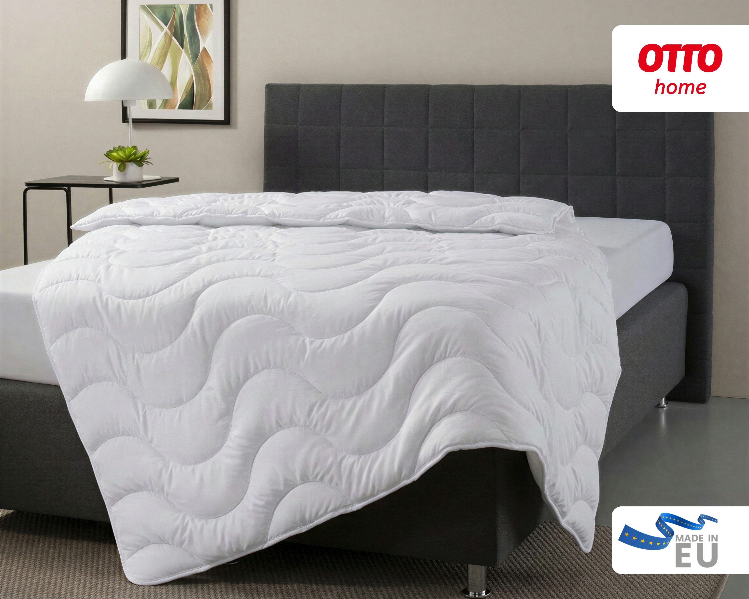 OTTO home Microfaserbettdecke Mailo Bettdecke 135x200 cm, 155x220 cm, Füllung: Polyester, Bezug: Microfaser-Feinbatist, Sommer, Winter, Decke, kuschelweicher Microfaser-Feinbatist Bezug
