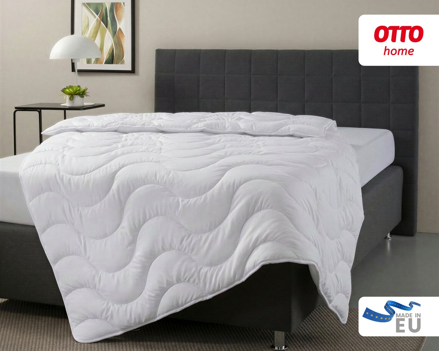 OTTO home Microfaserbettdecke Mailo Bettdecke 135x200 cm, 155x220 cm, Füllung: Polyester, Bezug: Microfaser-Feinbatist, Sommer, Winter, Decke, kuschelweicher Microfaser-Feinbatist Bezug