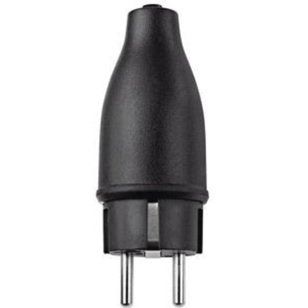 Merten 123851 Schutzkontaktstecker Gummi 250 V Schwarz IP44 Steckernetzteil