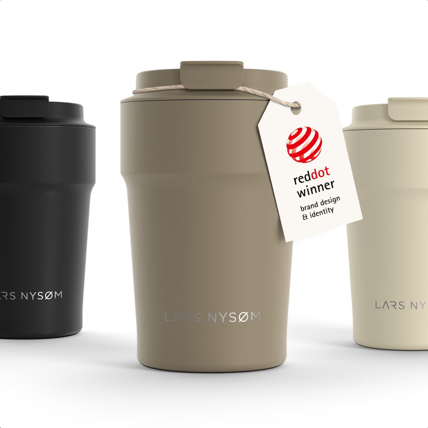 LARS NYSØM Thermobecher Bevægelse, 1-tlg., Thermobecher mit Vakuum Isolierung: 4h heiß / 8h kühl