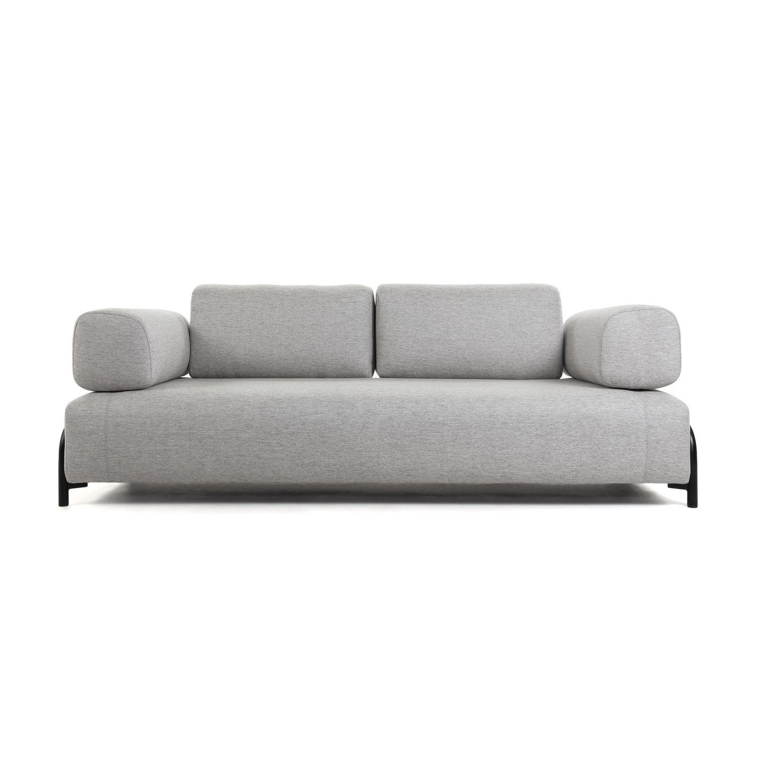 Natur24 Sofa Sofa Compo 3-Sitzer hellgrau 232cm Couch