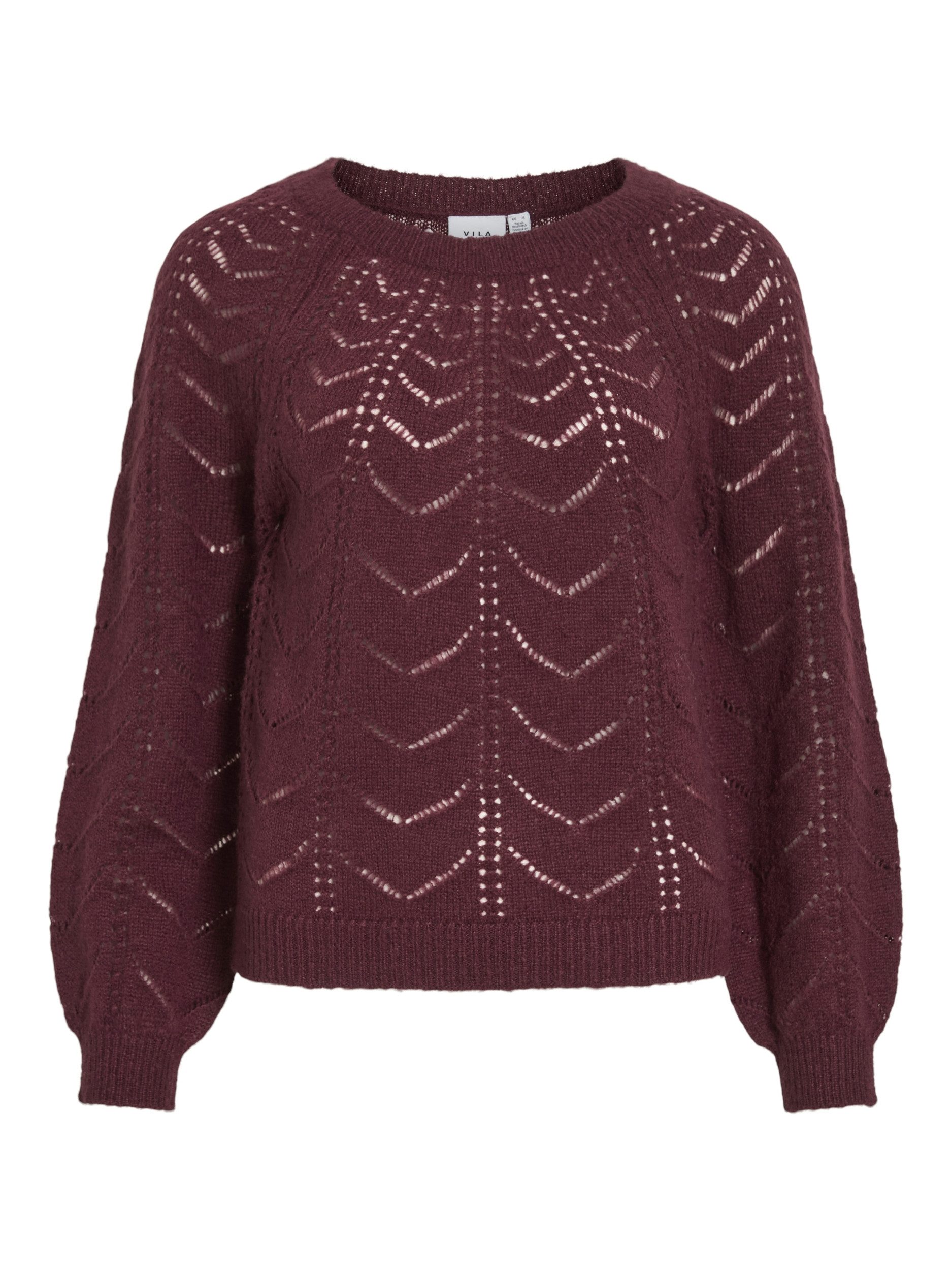 Strickpullover VITULI O-NECK L/S DETAIL KNIT TOP/P Fig