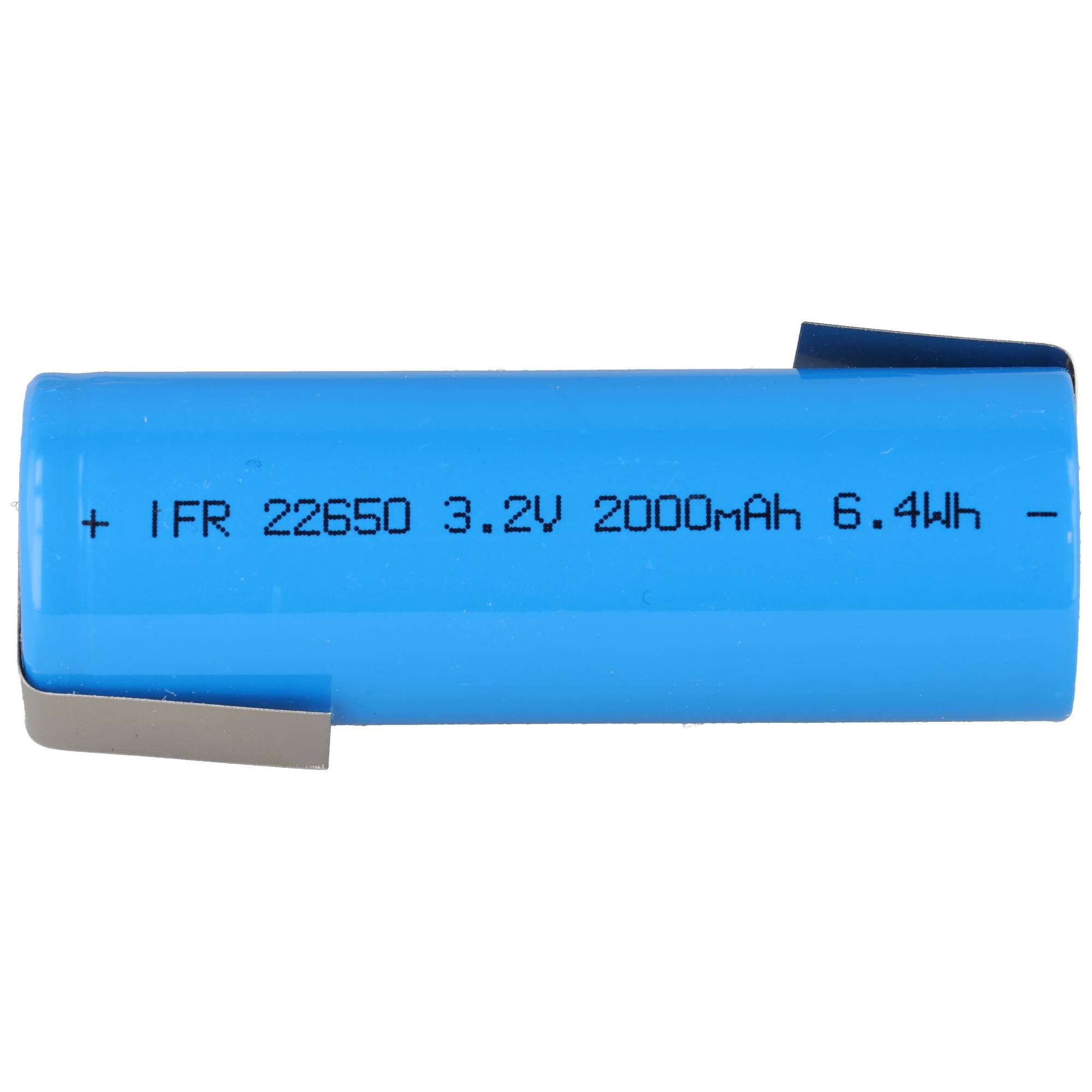AccuCell IFR22650 3,2Volt bis 3,3 Volt 2000mAh LiFePO4 Akku mit Lötfahne in Z- Akku 2000 mAh (3,2 V)