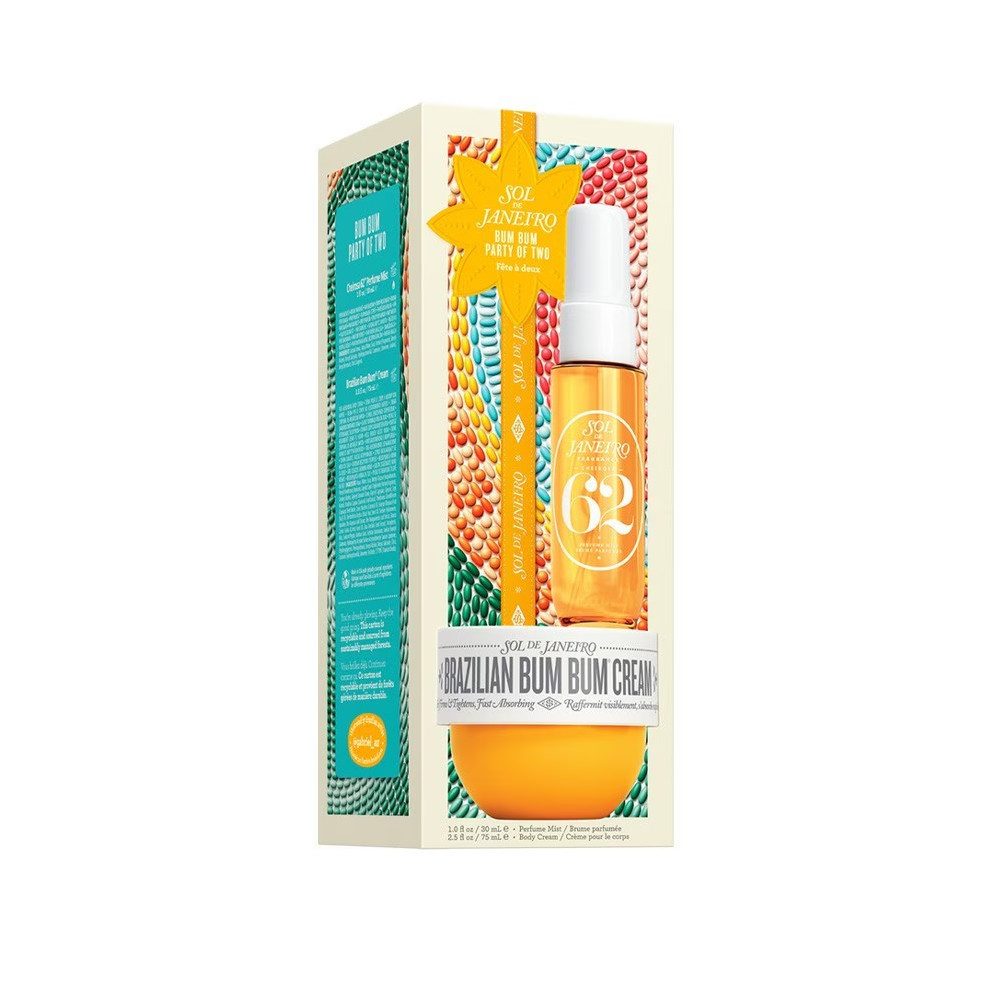 Sol de Janeiro Pflege-Geschenkset Sol de Janeiro Bum Bum Party of Two – Body Mist 30 ml & Cream 75 ml, 2-tlg., 2-teiliges Set: Body Mist 30 ml & Bum Bum Cream 75 ml