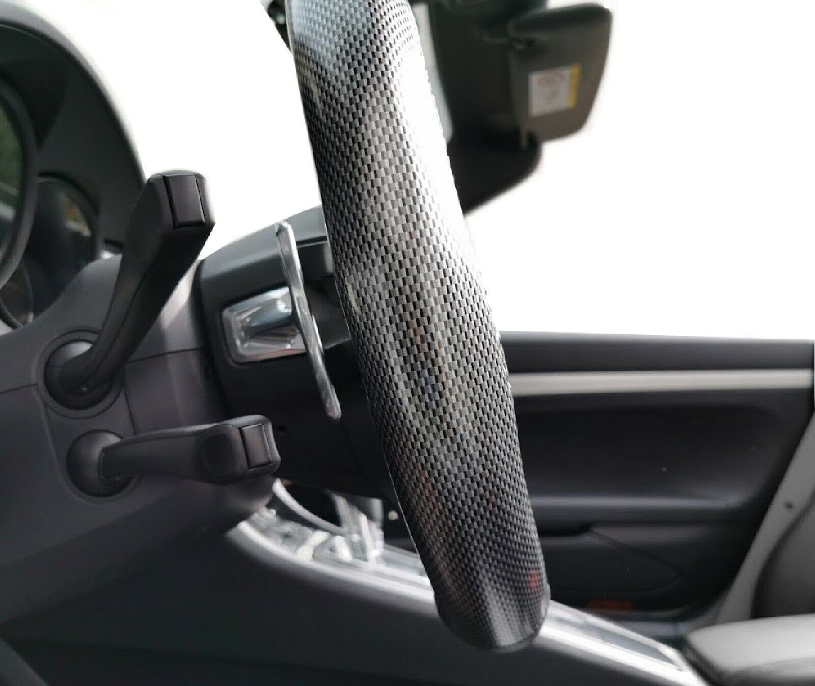 HR-IMOTION CARBON Design Lenkradbezug Lenkradhülle für 37 - 39 cm Lenkräder Auto-Adapter