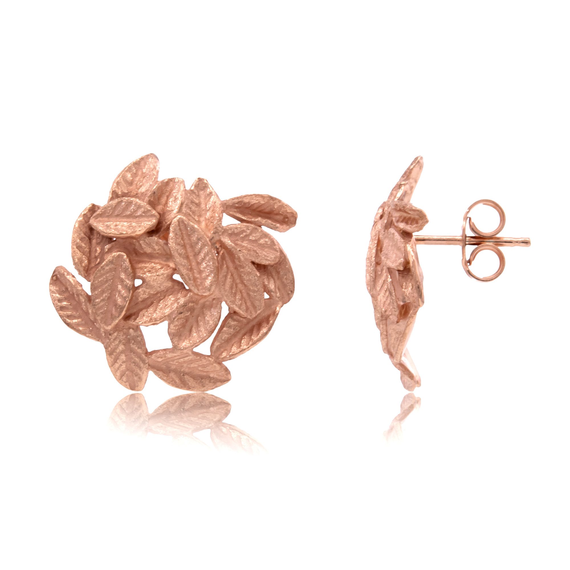 Cavill Ohrring-Set Cavill Ohrstecker 925 Sterlingsilber rosévergoldet Blatt günstig online kaufen