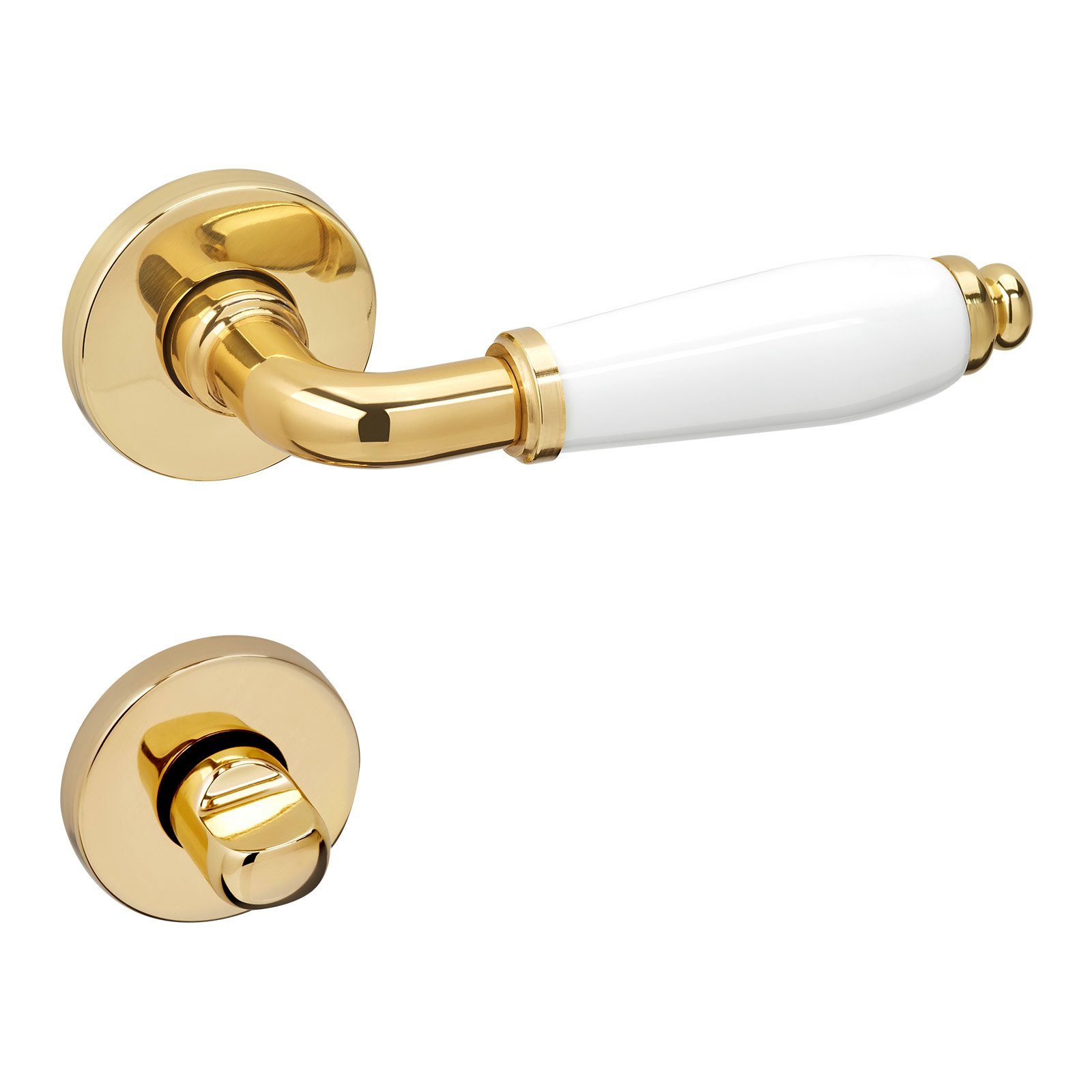 SO-TECH® Drückergarnitur Türdrücker MATTEO Porzellan / Metall Rund Rosette, günstig online kaufen