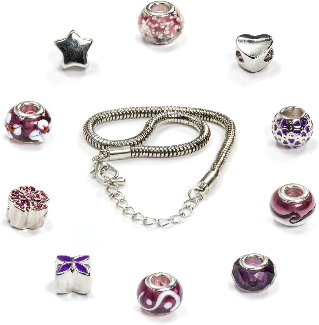 VALIOSA Schmuck-Adventskalender, Merry Christmas' Halskette, + individuelle Armband 22 Perlen-Anhänger