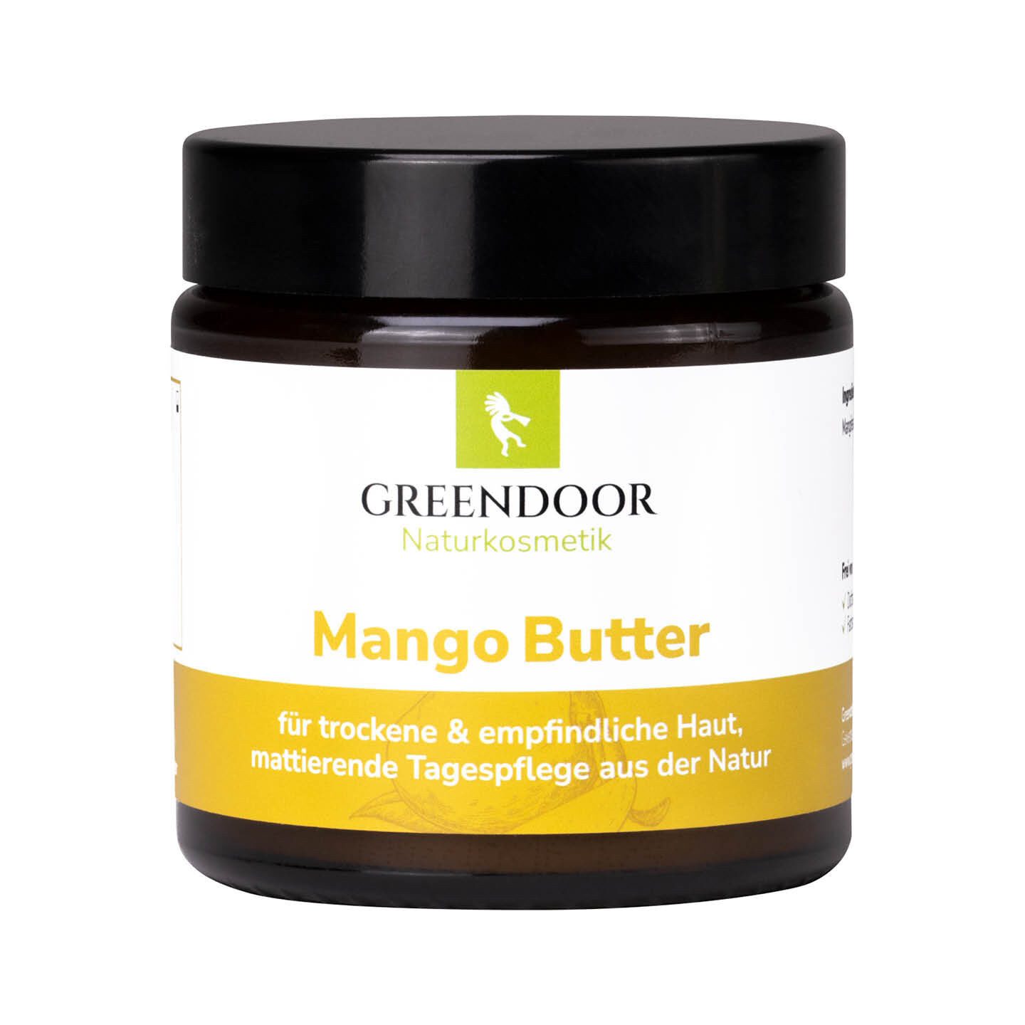 GREENDOOR Körperbutter Mangobutter PUR mattierende Tagespflege
