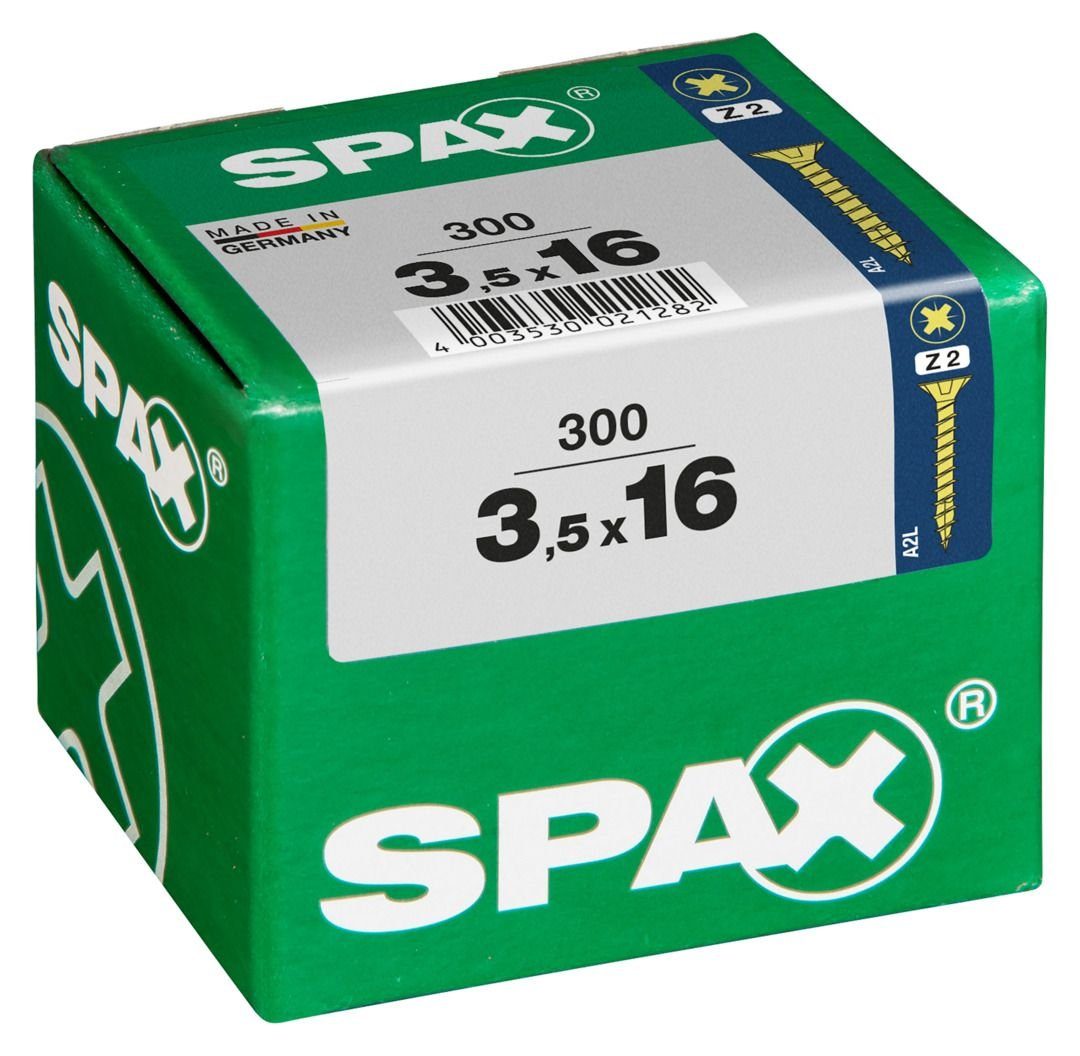 16 SPAX Universalschrauben 2 mm - x Holzbauschraube PZ 300 Spax 3.5