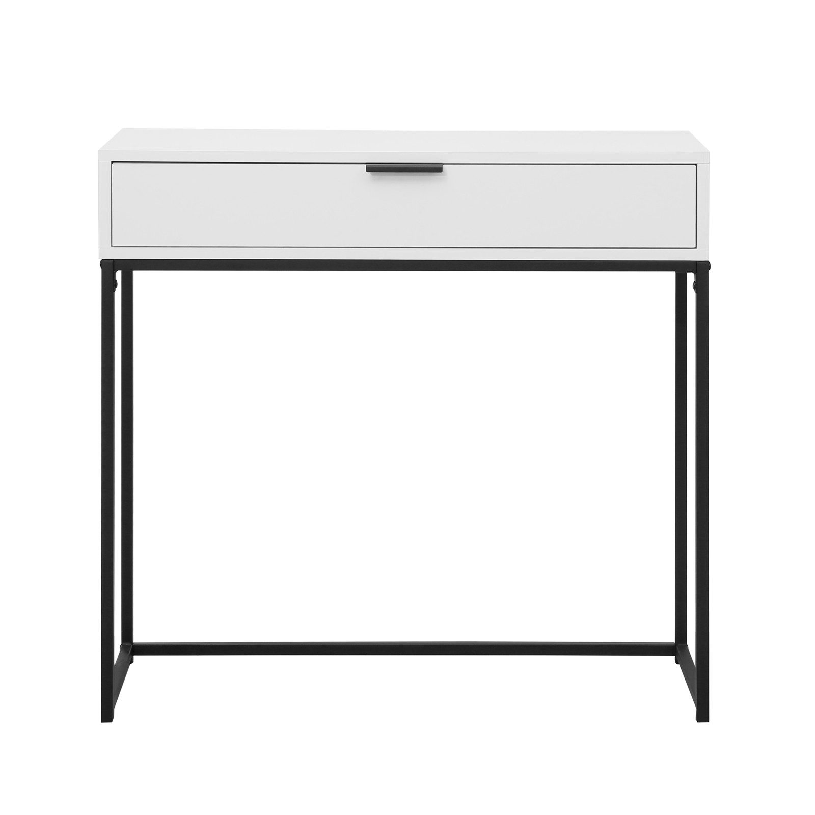 HTI-Living Konsolentisch Cedrik 80 cm mit Schublade Weiß-Schwarz (Set, 1-St., 1 Konsolentisch)