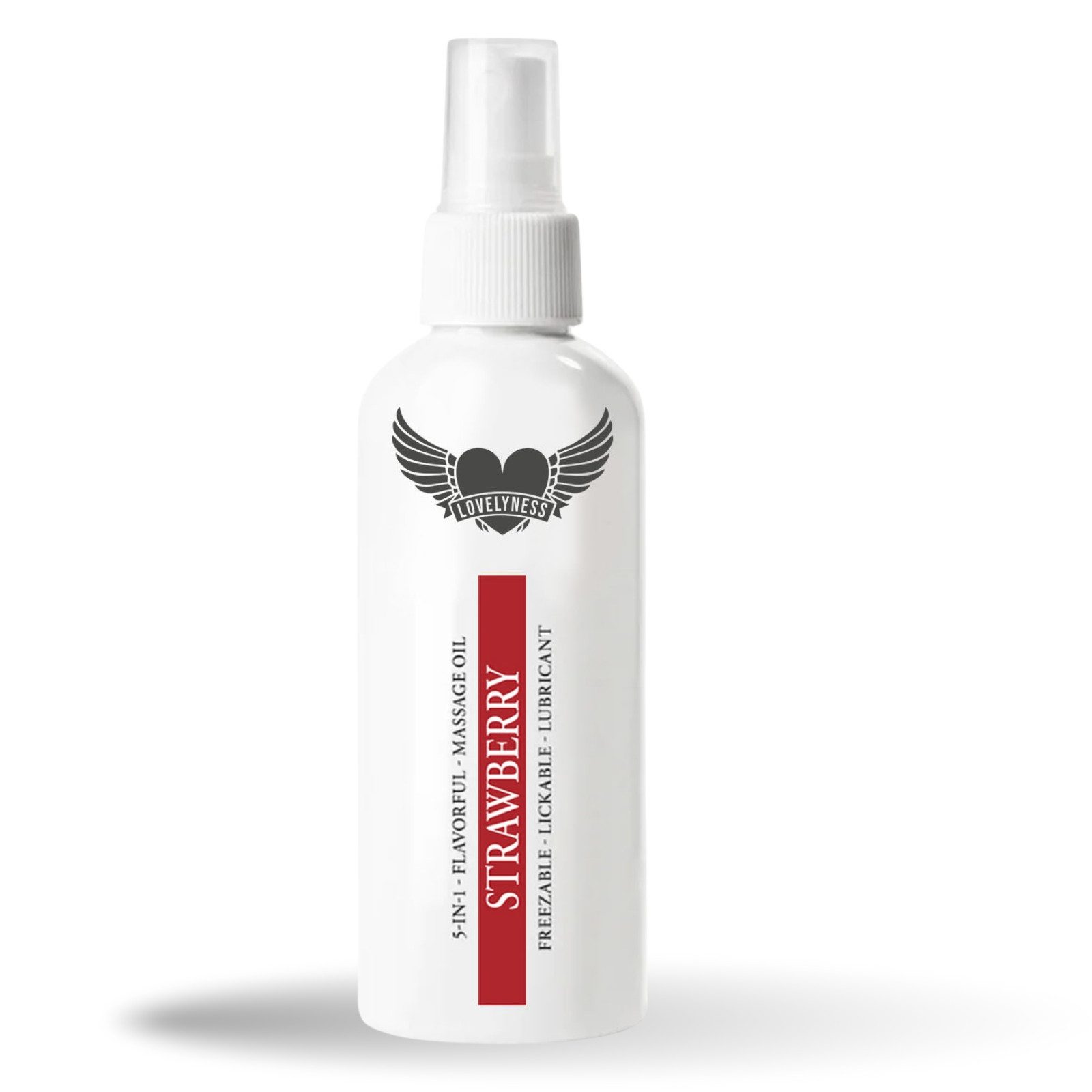 Gleitgel - und Massageöl 2in1 mit Geschmack Erdbeere 80ml
