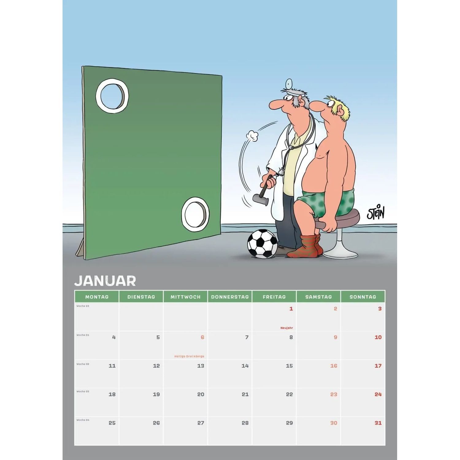 Lappan Verlag Wandkalender Uli Stein Männer Kalender 2027: Monatskalender für die Wand – Bild 4 von 5
