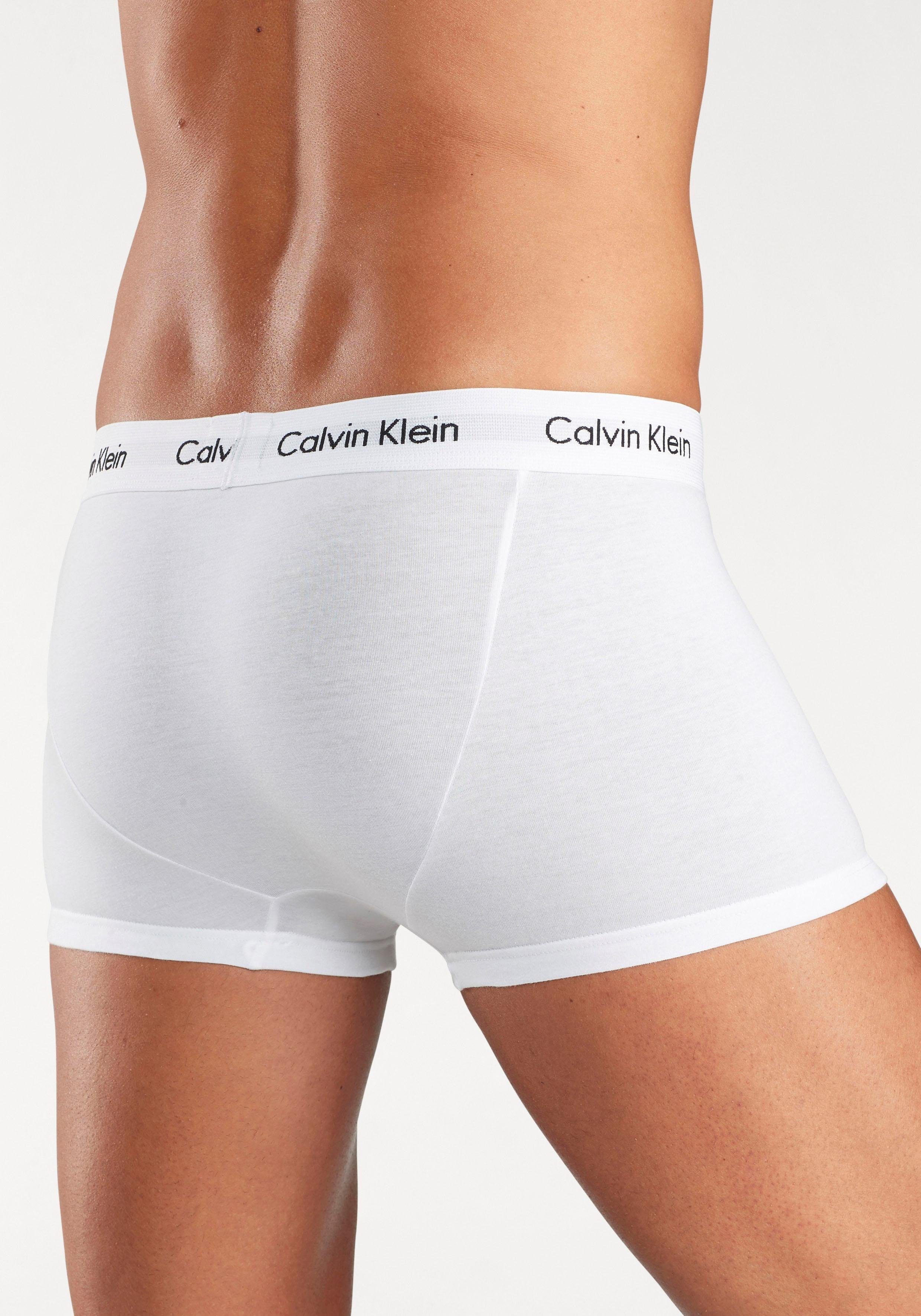 Calvin Klein Underwear Trunk Low Rise Trunk 3 PACK (3-St) mit weißem Webbund